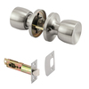 Prime-Line Passage Knob, Fits 2-3/8 in. and 2-3/4 in. Backset, Tulip, Satin Nickel 1 Set MP65023